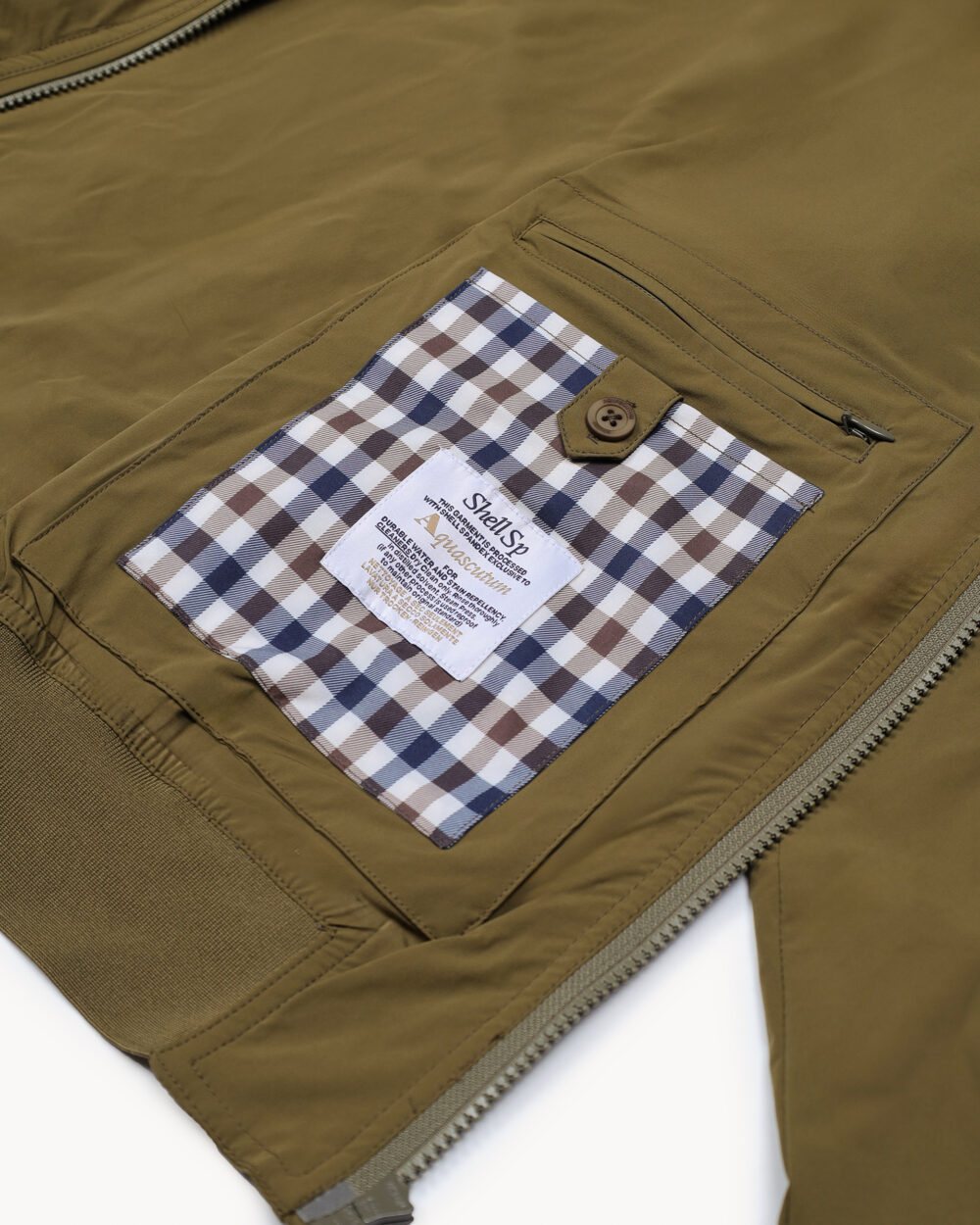 Giacchetto Aquascutum STRETCH HARRINGTON Verde - Foto 5