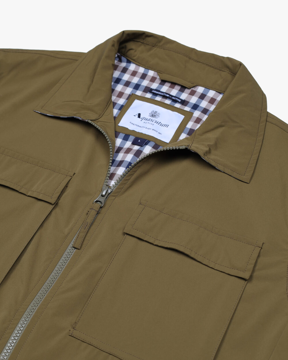 Giacchetto Aquascutum STRETCH OVERSHIRT Verde - Foto 3