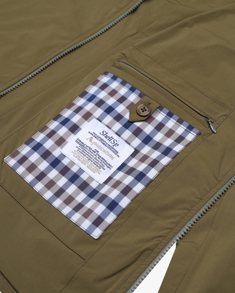 Giacchetto Aquascutum STRETCH OVERSHIRT Verde - Foto 4