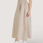 Gonna lunga Only Onlzora Hw Long Pleat Pnt Beige - Foto 2