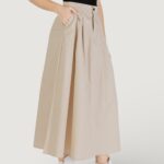 Gonna lunga Only Onlzora Hw Long Pleat Pnt Beige - Foto 3