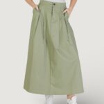 Gonna lunga Only Onlzora Hw Long Pleat Pnt Verde Oliva - Foto 1