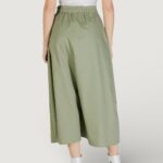 Gonna lunga Only Onlzora Hw Long Pleat Pnt Verde Oliva - Foto 4