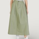 Gonna lunga Only Onlzora Hw Long Pleat Pnt Verde Oliva - Foto 5