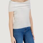 Maglia in filo manica corta Only Onlelectra Life Ss Off Shoulder Knt Bianco - Foto 3