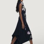 Vestito lungo Desigual VEST_ANGANA Nero - Foto 3