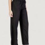Pantaloni a palazzo Only Onlcaro Mw Linen Bl Pull-Up Nero - Foto 3