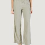 Pantaloni a palazzo Only Onlcaro Mw Linen Bl Pull-Up VERDE SALVIA - Foto 1