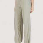 Pantaloni a palazzo Only Onlcaro Mw Linen Bl Pull-Up VERDE SALVIA - Foto 2