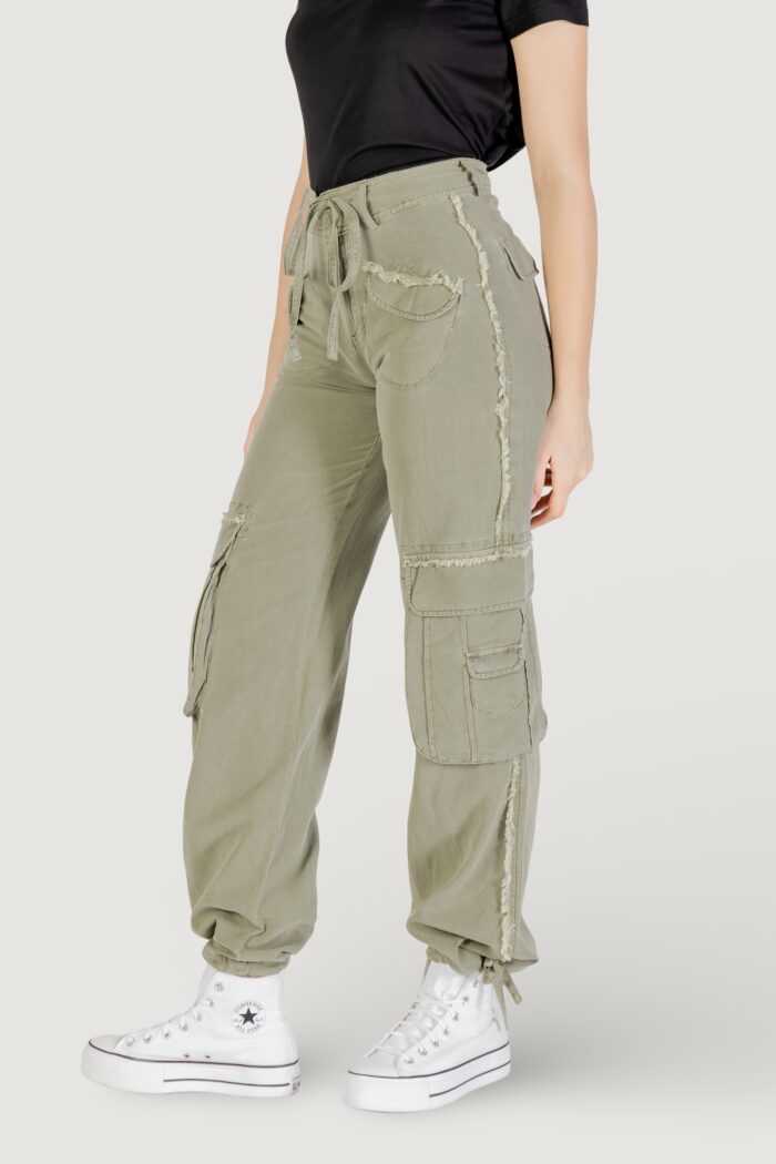 Pantaloni regular Desigual PANT_ALEJANDRIA Verde