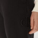 Pantaloni sportivi Calvin Klein Jeans RAISED EMBROIDERY CK Nero - Foto 4