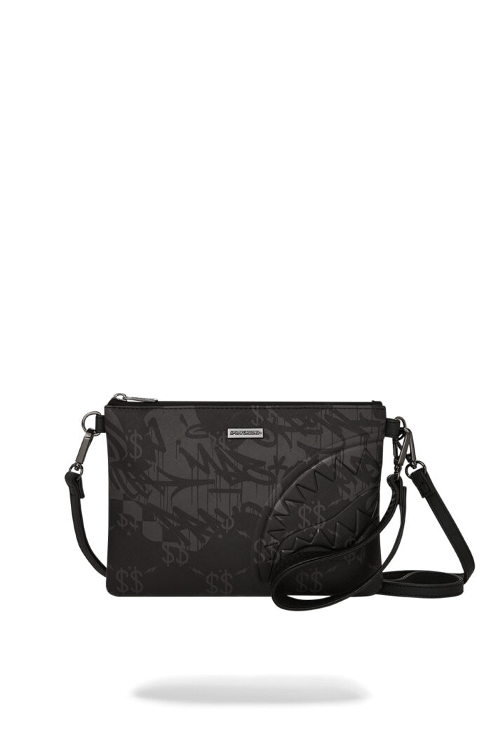 Pochette e beauty Sprayground 3AM CHECK POUCHETTE Grigio