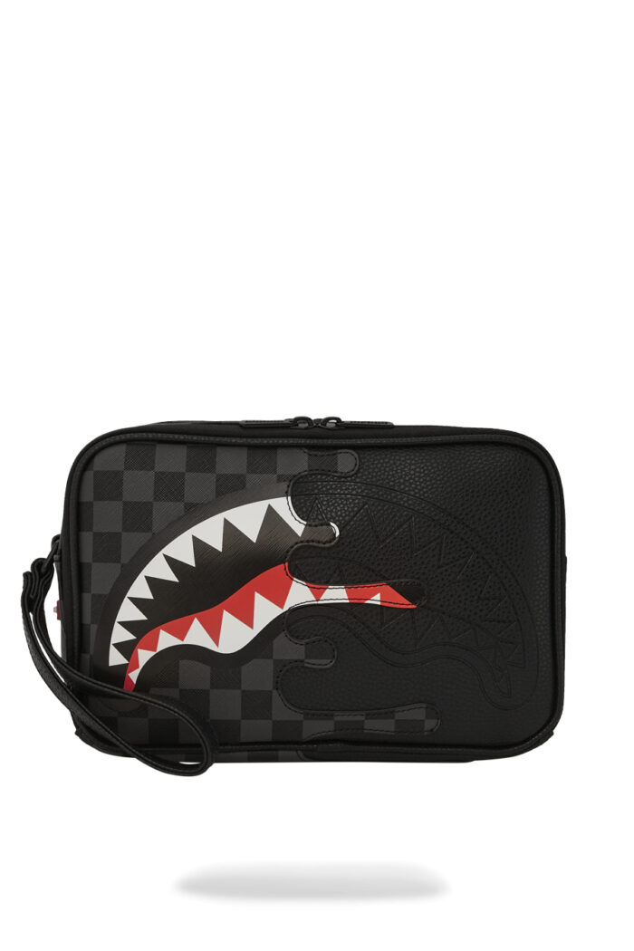Pochette e beauty Sprayground UNFINISHED SHARK TOILETRY Grigio