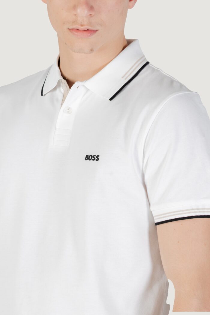 Polo manica corta Boss Paul 10255848 01 Bianco