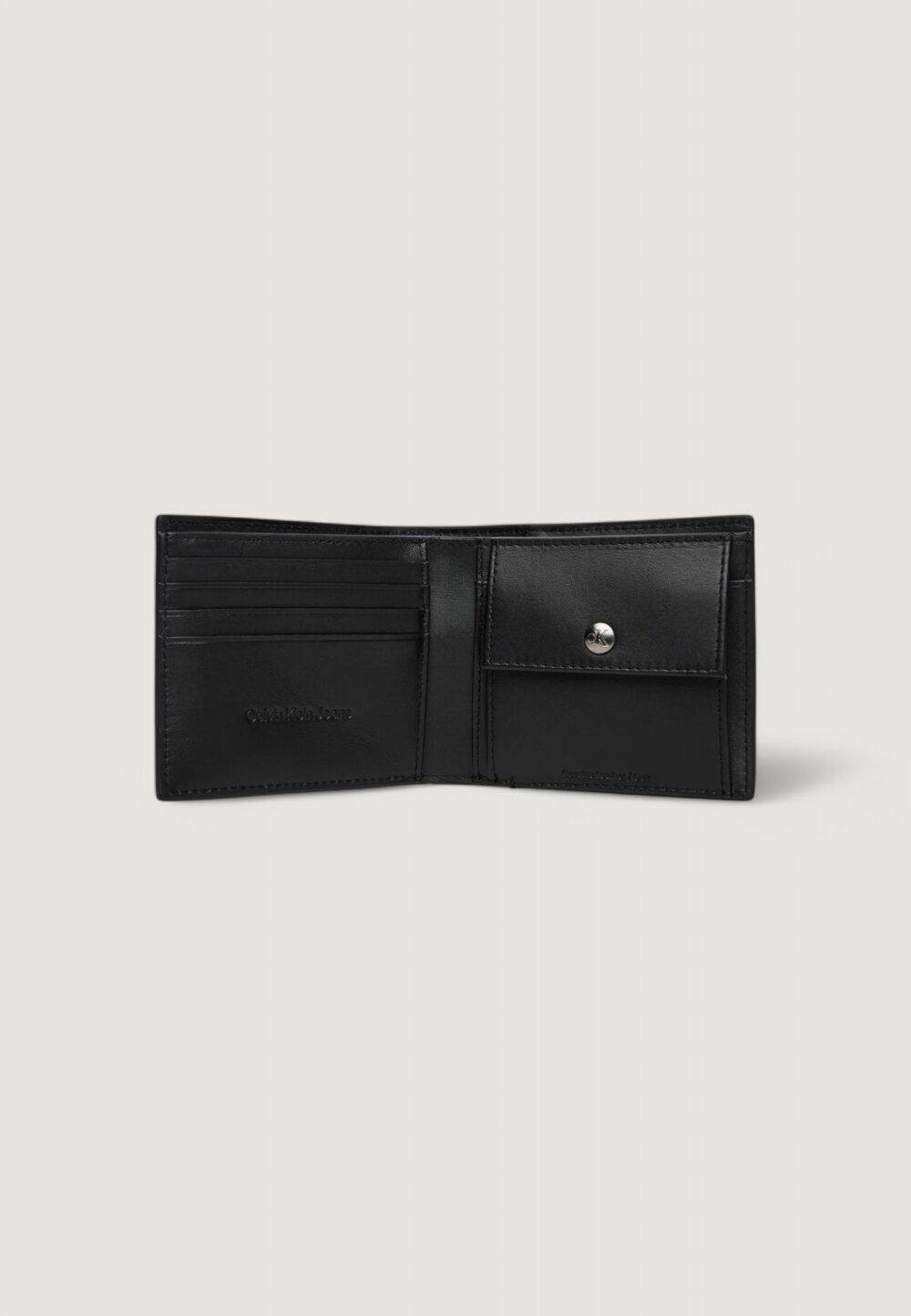 Portafoglio con portamonete Calvin Klein Jeans MATTE BILLFOLD W/COIN Nero - Foto 4