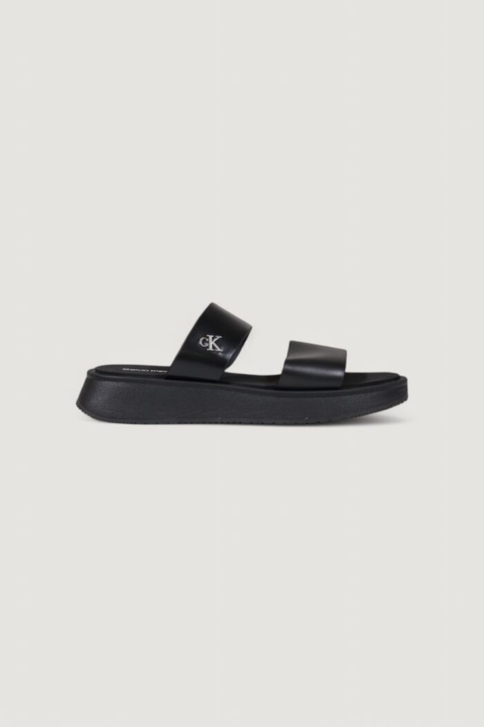 Sandali Calvin Klein SANDAL SLIDE DOUBLE Nero