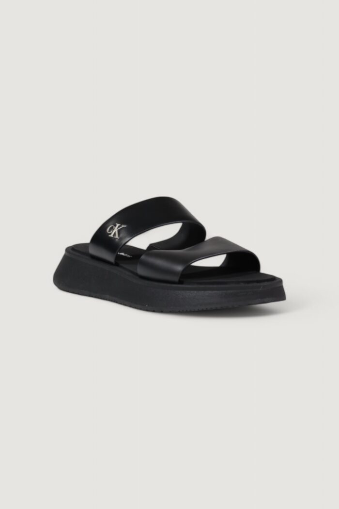 Sandali Calvin Klein SANDAL SLIDE DOUBLE Nero