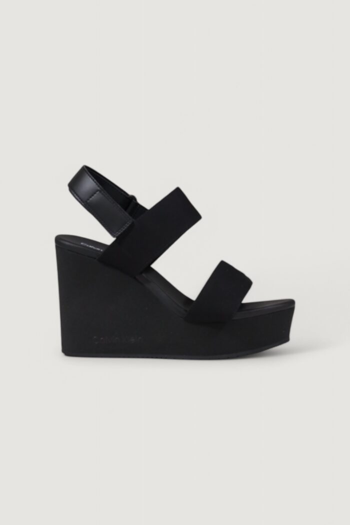 Sandali Calvin Klein WEDGE WEBBING Nero