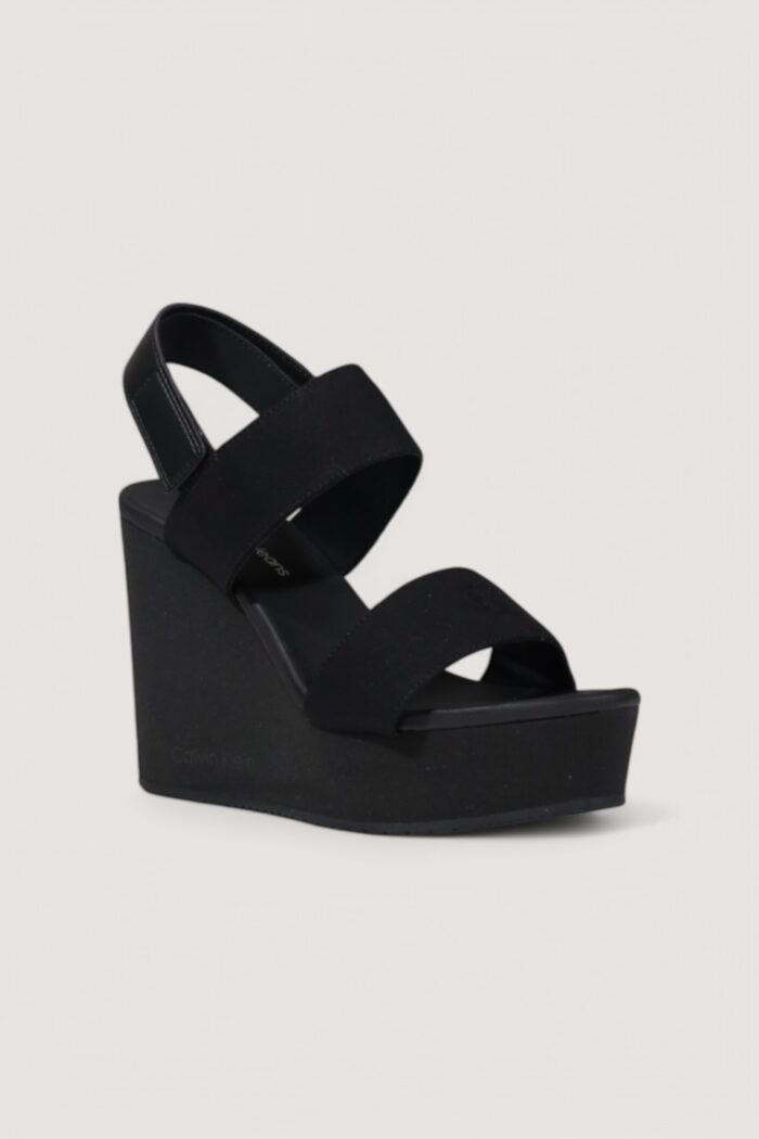 Sandali Calvin Klein WEDGE WEBBING Nero