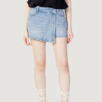 Shorts Only ONLLESLY REG LB DNM SKORT BJ Blue Denim Chiaro - Foto 2
