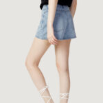 Shorts Only ONLLESLY REG LB DNM SKORT BJ Blue Denim Chiaro - Foto 3