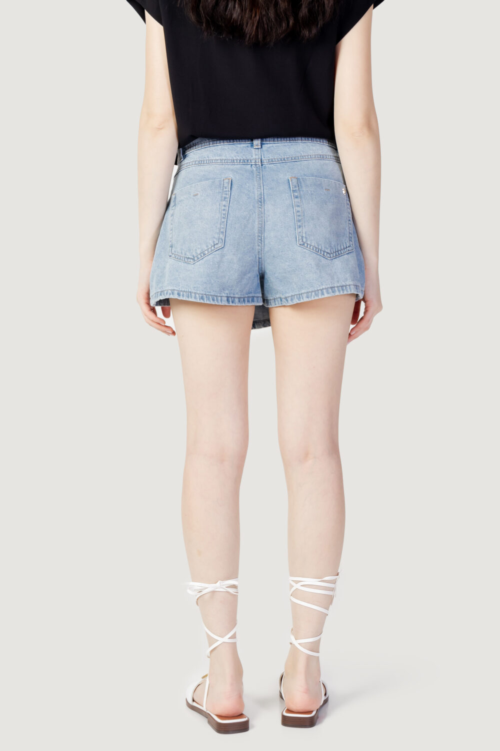 Shorts Only ONLLESLY REG LB DNM SKORT BJ Blue Denim Chiaro - Foto 5