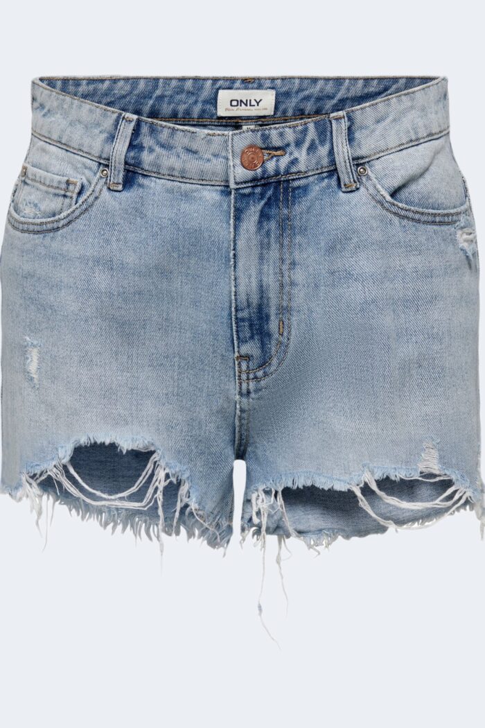 Shorts Only ONLPACY HW DNM SHORTS NOOS Blue Denim Chiaro