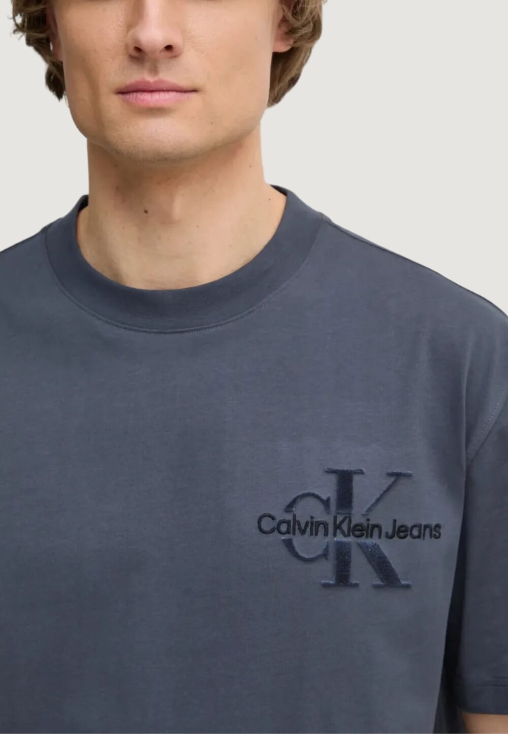 T-shirt Calvin Klein Jeans BRISTLE MONOLOGO TEE Antracite - Foto 2