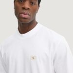 T-shirt Calvin Klein Jeans WOVEN LABEL RELAXED Bianco - Foto 2