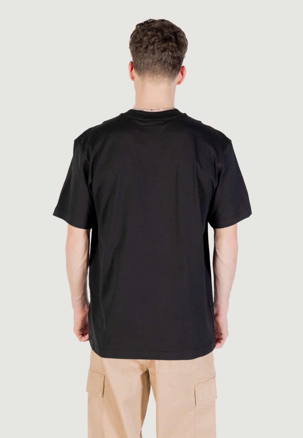 T-shirt Calvin Klein Jeans WOVEN LABEL RELAXED Nero - Foto 4
