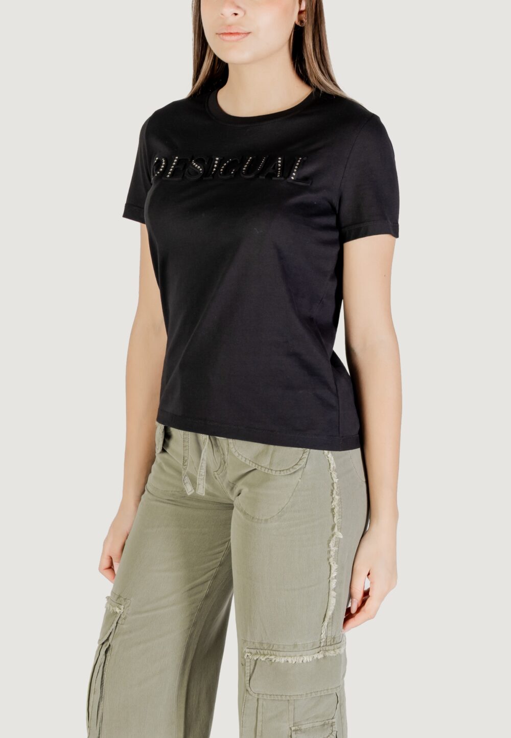 T-shirt Desigual TS_BRANDY Nero - Foto 2