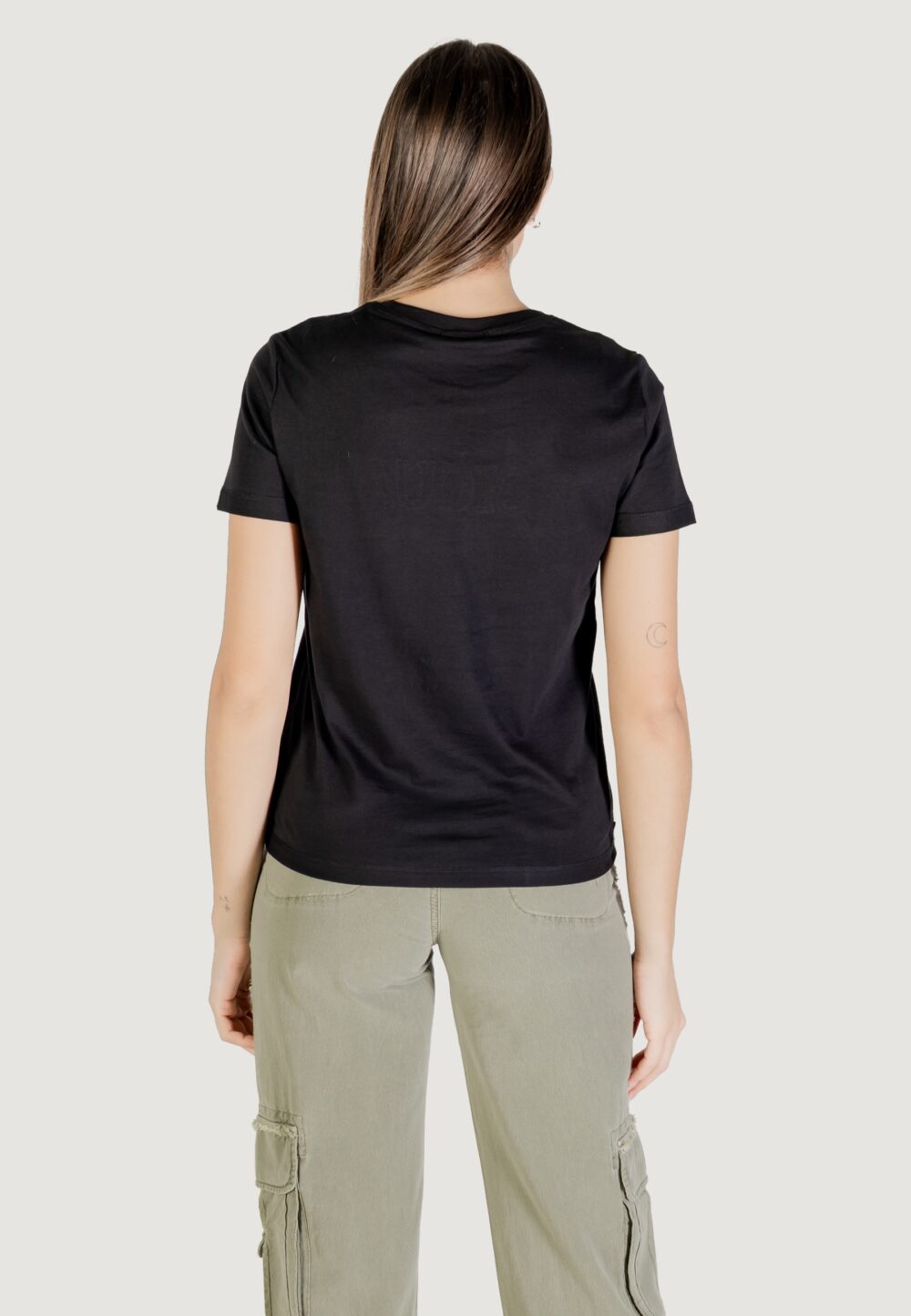T-shirt Desigual TS_BRANDY Nero - Foto 4