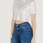 T-shirt Only Onlbetsy Life S/S O-Neck Mix Top Jrs Bianco - Foto 2