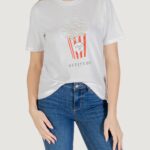 T-shirt Only Onlburst Life S/S Popcorn Top Box Jrs Bianco - Foto 1