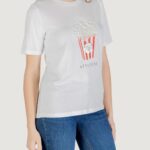 T-shirt Only Onlburst Life S/S Popcorn Top Box Jrs Bianco - Foto 3
