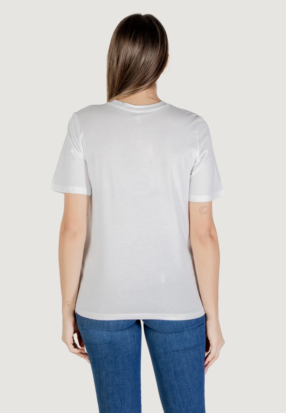 T-shirt Only Onlburst Life S/S Popcorn Top Box Jrs Bianco - Foto 4