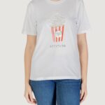 T-shirt Only Onlburst Life S/S Popcorn Top Box Jrs Bianco - Foto 5
