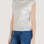 T-shirt Only ONLFILIPPA S/S DETAIL POCKET TOP JRS Latte - Foto 2