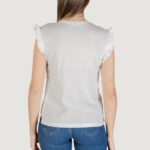 T-shirt Only ONLFILIPPA S/S DETAIL POCKET TOP JRS Latte - Foto 4