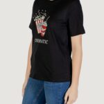 T-shirt Only Onlburst Life S/S Popcorn Top Box Jrs Nero - Foto 2