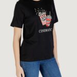 T-shirt Only Onlburst Life S/S Popcorn Top Box Jrs Nero - Foto 3