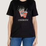 T-shirt Only Onlburst Life S/S Popcorn Top Box Jrs Nero - Foto 5