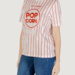 T-shirt Only Onlburst Life S/S Popcorn Top Box Jrs Panna - Foto 2