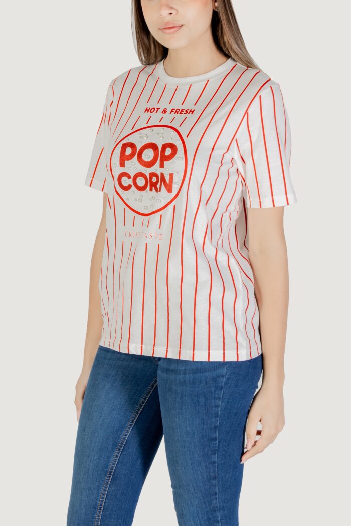 T-shirt Only Onlburst Life S/S Popcorn Top Box Jrs Panna