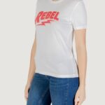 T-shirt Only Onlhenny Life Reg S/S Top Box Jrs Rosa Cipria - Foto 2