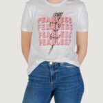 T-shirt Only Onlhenny Life Reg S/S Top Box Jrs Rosa Fluo - Foto 1