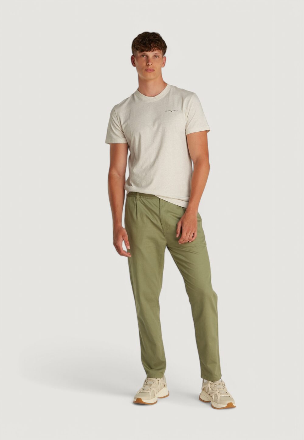 T-shirt Tommy Hilfiger Jeans TJM LINEAR Beige - Foto 3