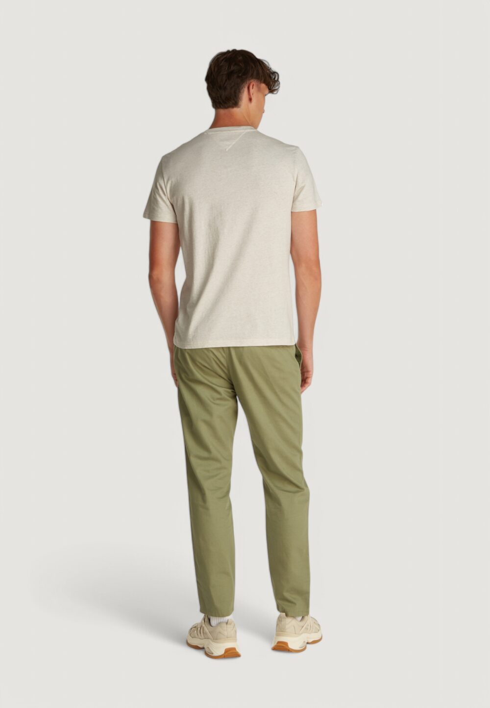 T-shirt Tommy Hilfiger Jeans TJM LINEAR Beige - Foto 4