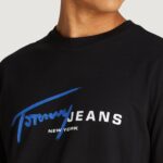 T-shirt Tommy Hilfiger Jeans TJM REG SIGNTR DNA Nero - Foto 2