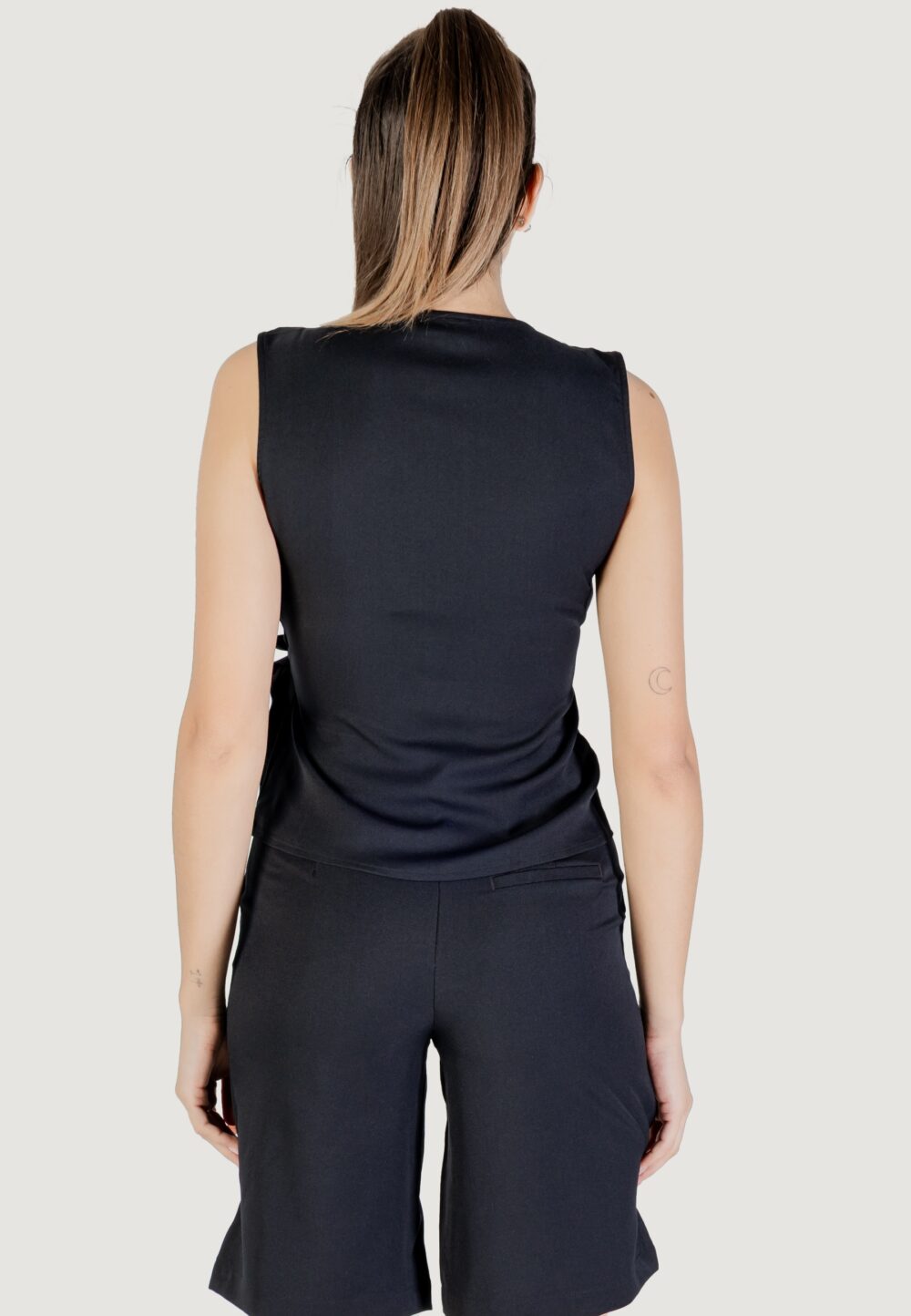 Top Jacqueline de Yong Jdynina S/L Wrap Top Wvn Nero - Foto 5